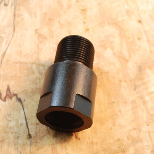 14 mm x 1 LH (female) to 5/8"-24  (male) Barrel Adapter Thread Converter - SKU#071