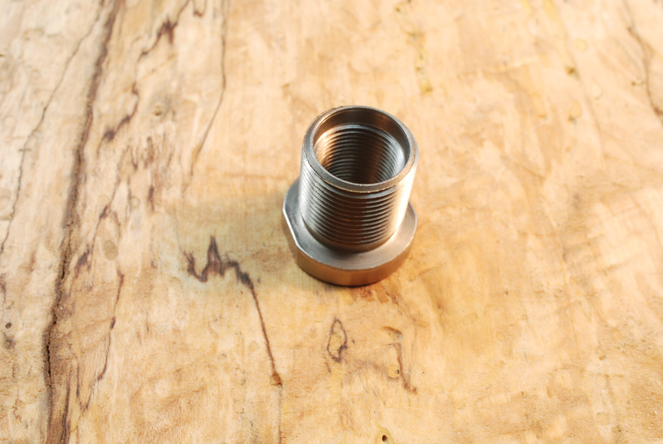 1/2-28 ( female ) to 5/8-24 ( male ) Thread adapter converter - Stainless Steel - SKU#019 - Image 5