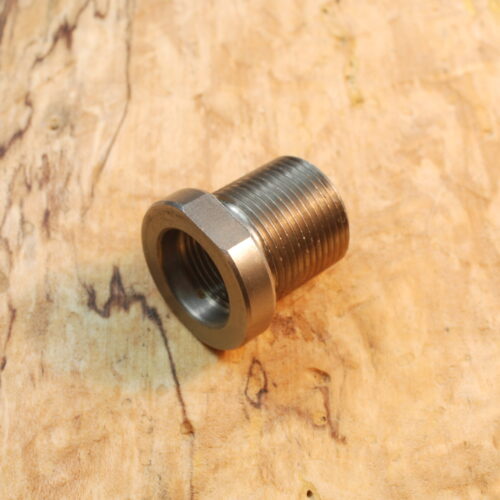 1/2-28  ( female ) to   5/8-24   ( male )  Thread adapter converter - Stainless Steel - SKU#019