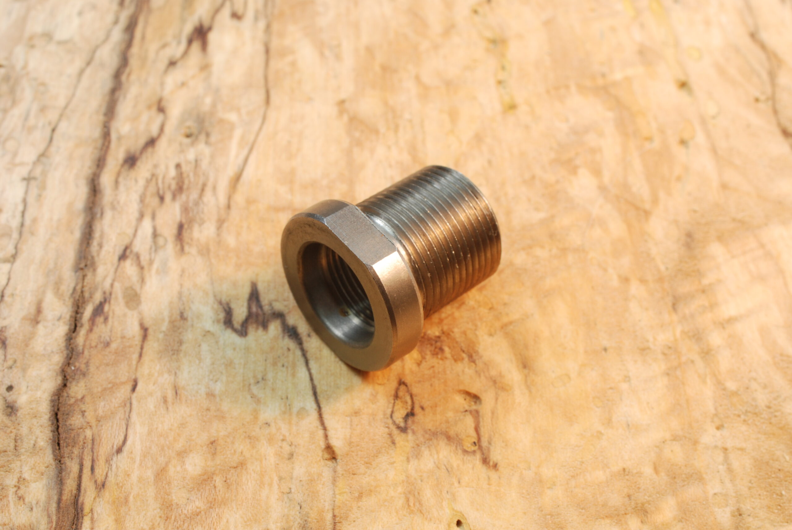 1/2-28 ( female ) to 5/8-24 ( male ) Thread adapter converter - Stainless Steel - SKU#019