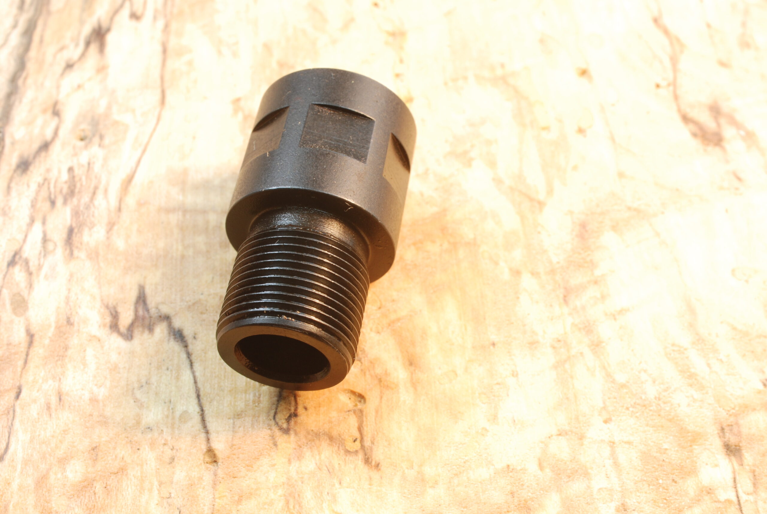 M14 Rifle, 19/32"-32 mil spec {.5938"-32}(female) to 5/8"-24 (male) Thread Converter - SKU#068