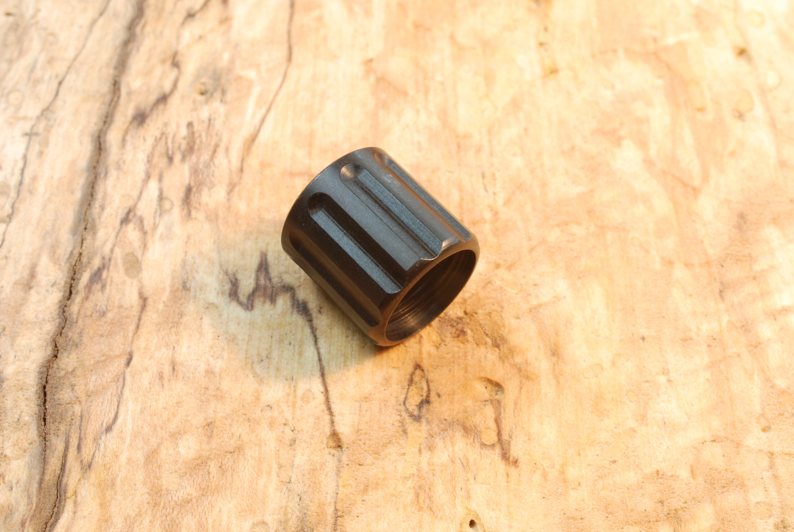 1/2"-28 TPI - Fluted Thread Protector -Blued- .625" OD x .625" OAL, - SKU#9310 - Image 4