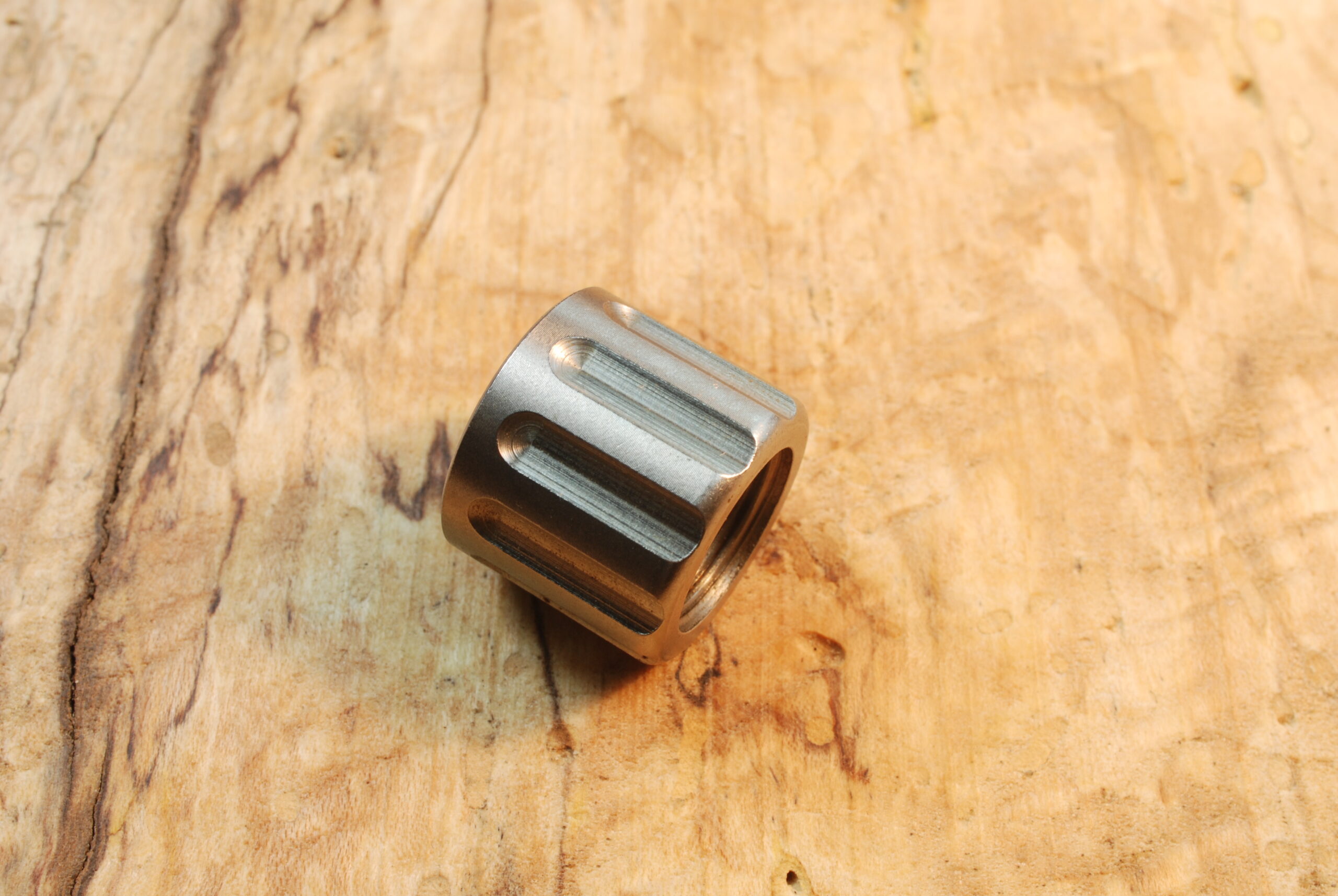 1/2"-28 TPI - Stainless Fluted Thread Protector - .750" Diameter X .625" Long - SKU#9341 - Image 4