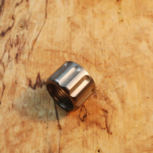 1/2"-28 TPI - Stainless Steel, Fluted Thread Protector - .440" Long, .625" OD. - SKU#9291