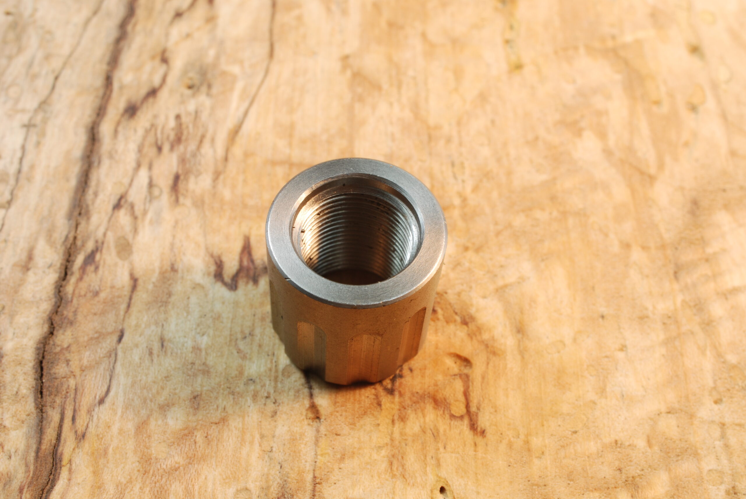 1/2"-28 TPI - Stainless Steel Thread Protector .750" O.D. x .750" OAL - Extra Long - SKU#9351 - Image 2