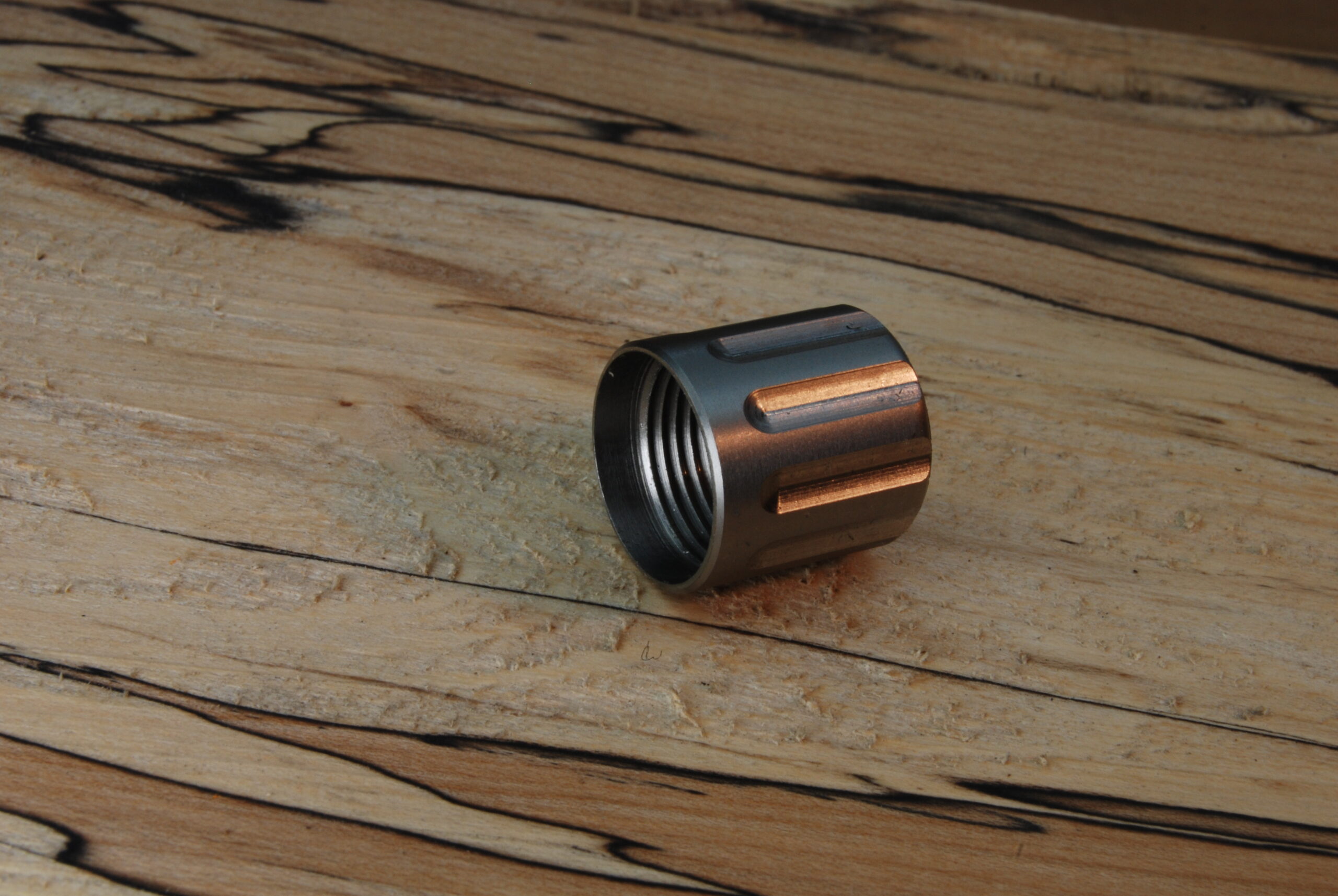 9/16"-24 TPI Stainless Fluted Thread Protector .625" OD x .625" Long - SKU#9481 - Image 4