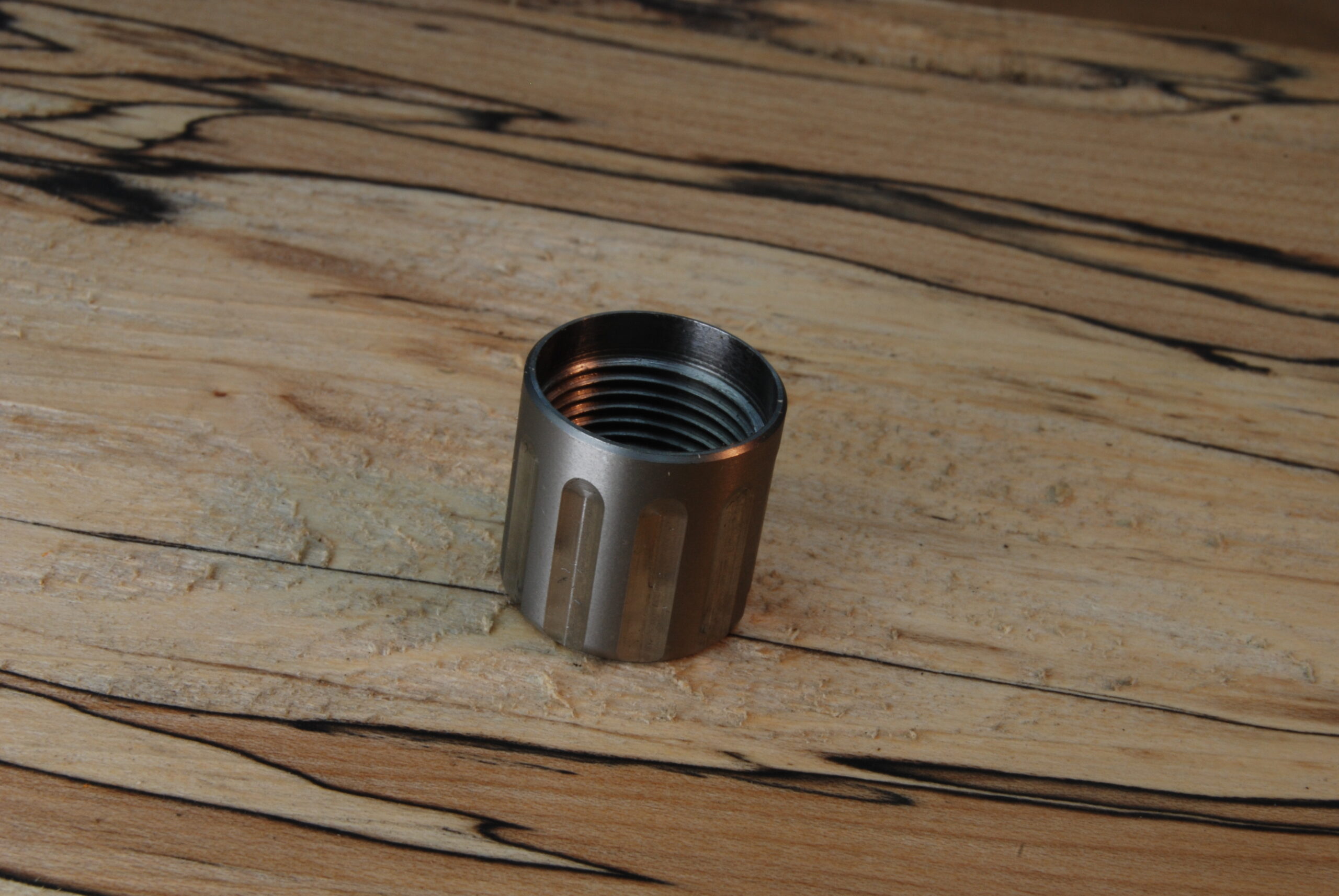 9/16"-24 TPI Stainless Fluted Thread Protector .625" OD x .625" Long - SKU#9481 - Image 2