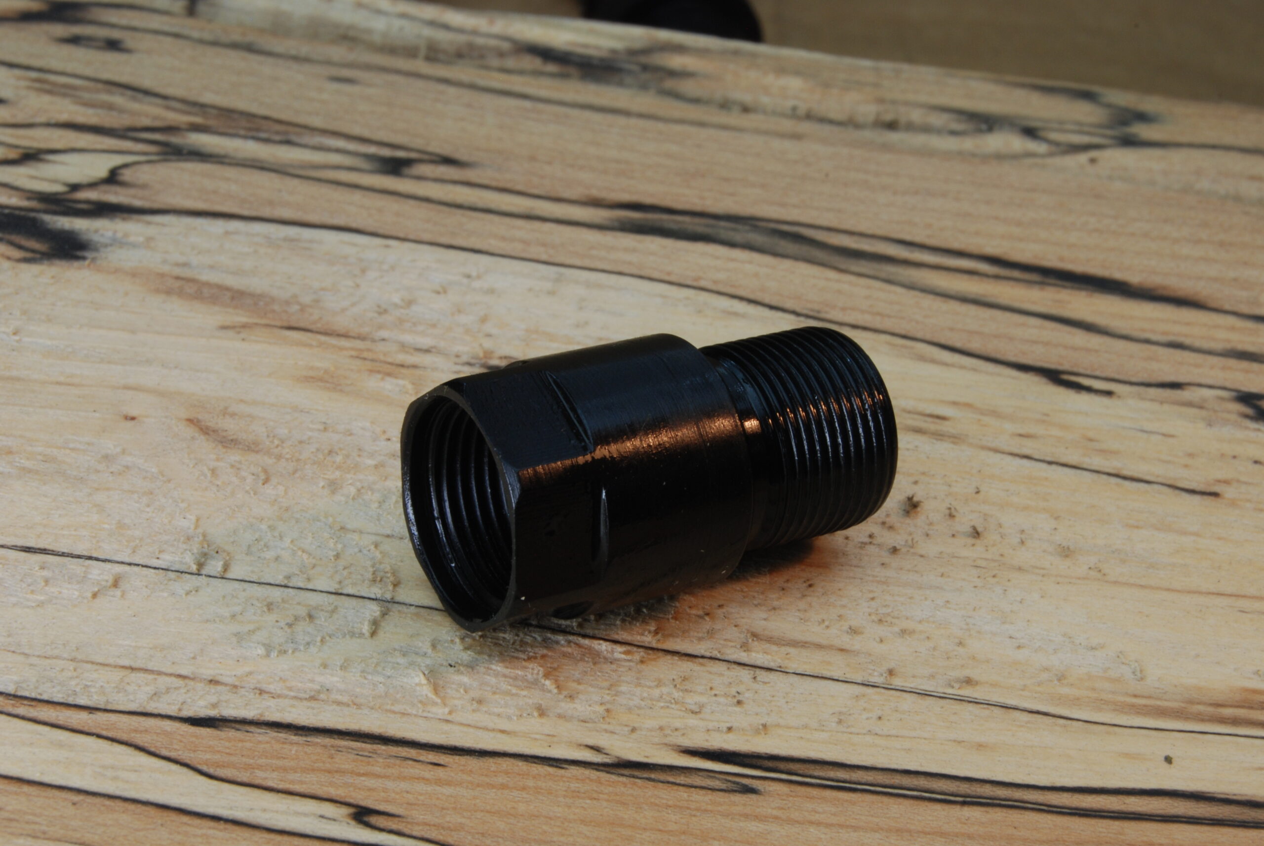 Thread Converter, 9/16"-24 (female) to .578"-28 TPI (male) - SKU#052 - Image 2