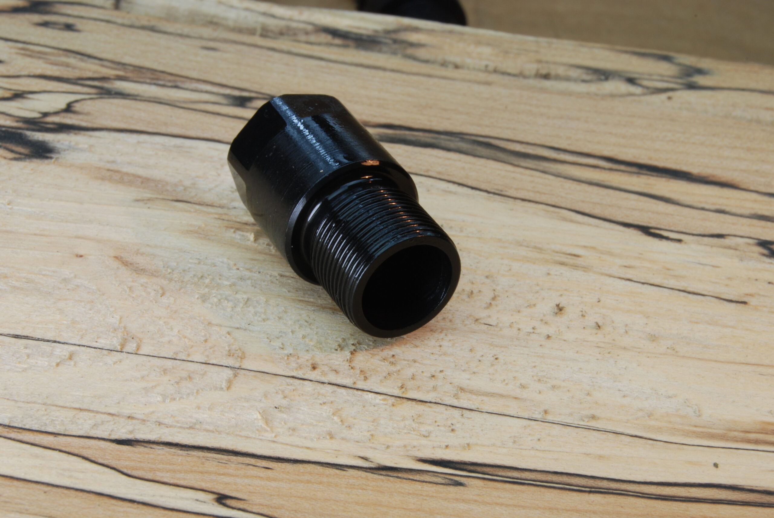 Thread Converter, 9/16"-24 (female) to .578"-28 TPI (male) - SKU#052