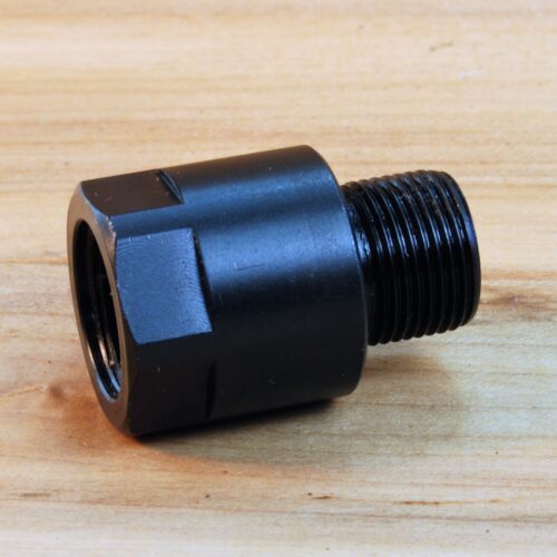 M14 Rifle, 19/32"-32 mil spec {.5938"-32}(female) to 1/2"-28 (male) Thread Converter - SKU#211