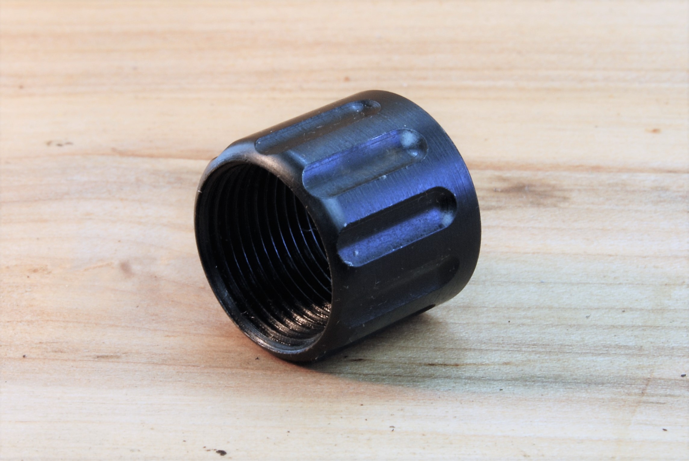 18mm x 1 RH Thread Protector .812" Diameter, .625" Long, M18x1 Blued - SKU#9180