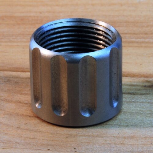 .578"-28 STAINLESS Thread Protector .750" OD x .500"  Long fits most 45 ACP pistols - SKU#9461
