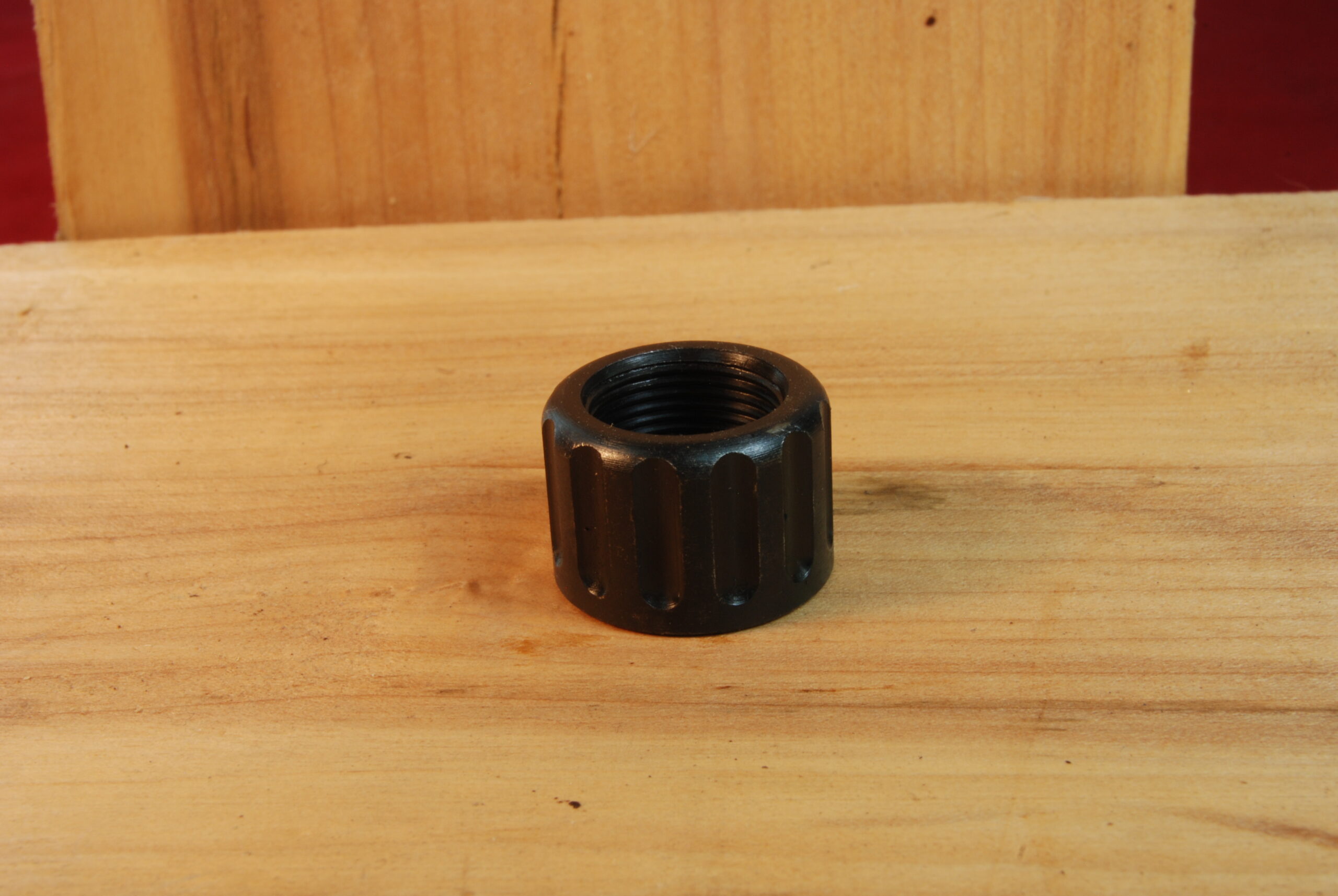 5/8"- 24 TPI, Blued Fluted Thread Protector .905" OD x .625" Long - SKU#9560 - Image 2