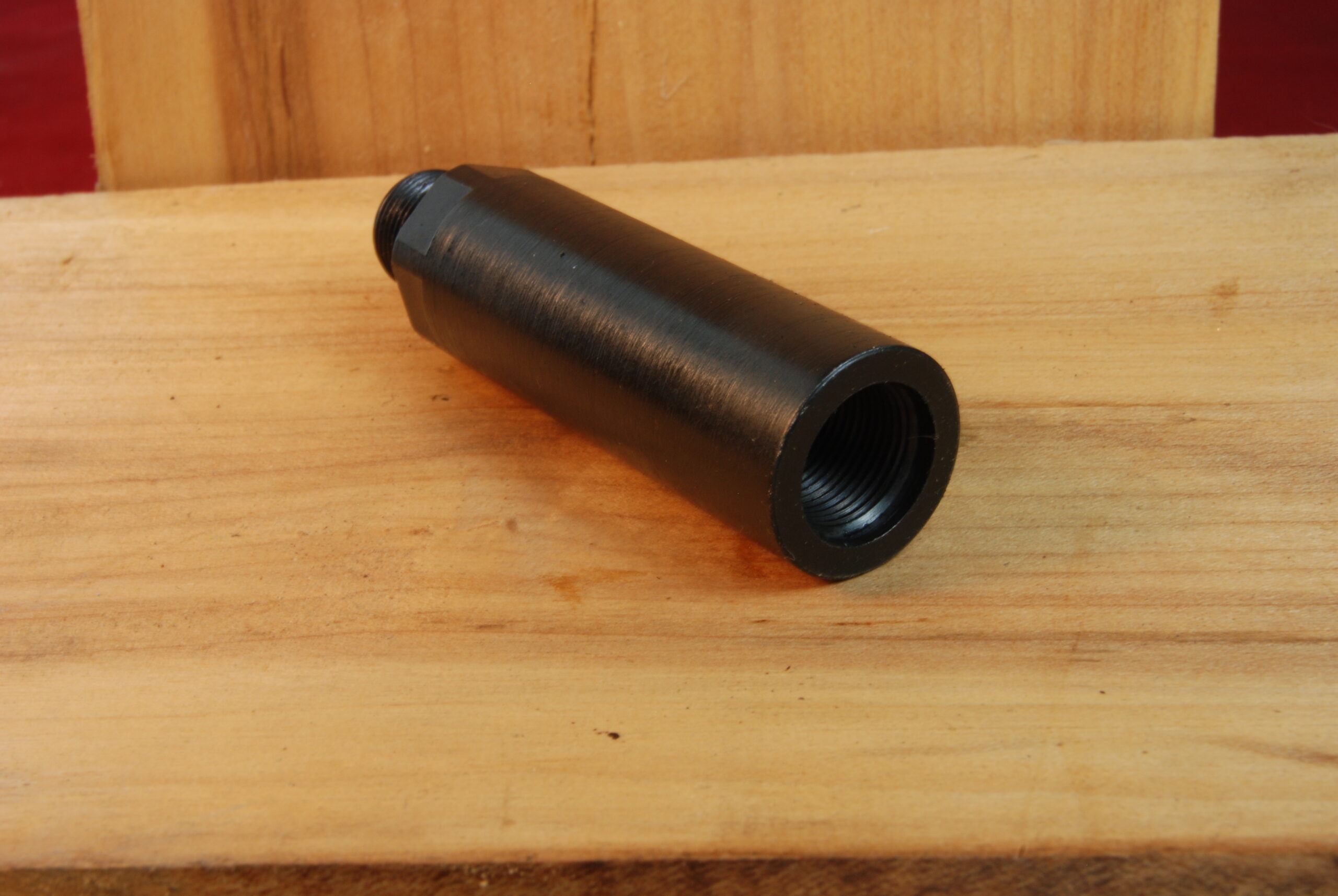 1/2-28 to 1/2-28 Barrel EXTENSION, Threaded Adapter 2-1/4" Extra Long - SKU#036 - Image 2