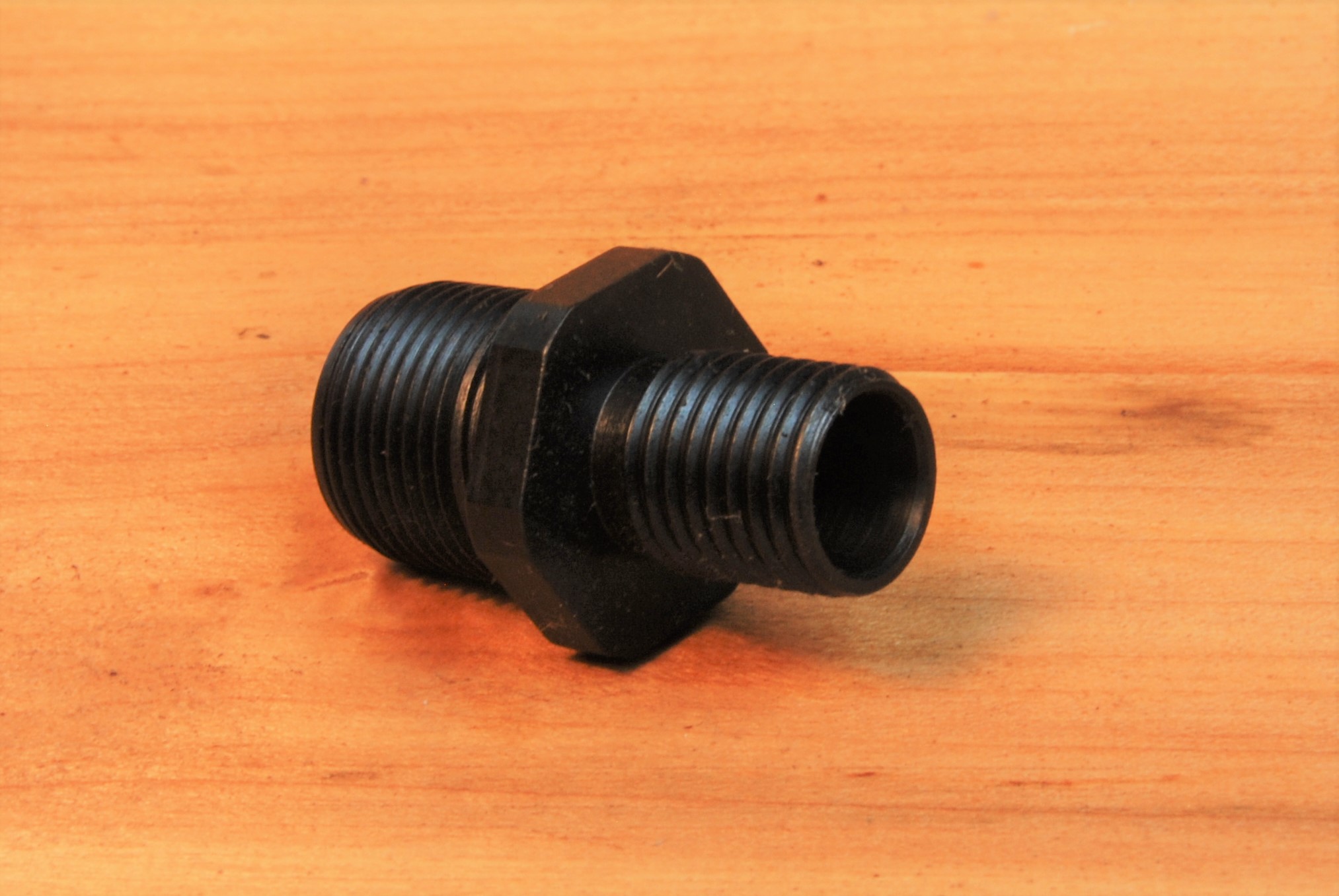Male to Male Adapter, 3/8"-24 male to 1/2"-28 male muzzle thread adapter - SKU#054 - Image 9