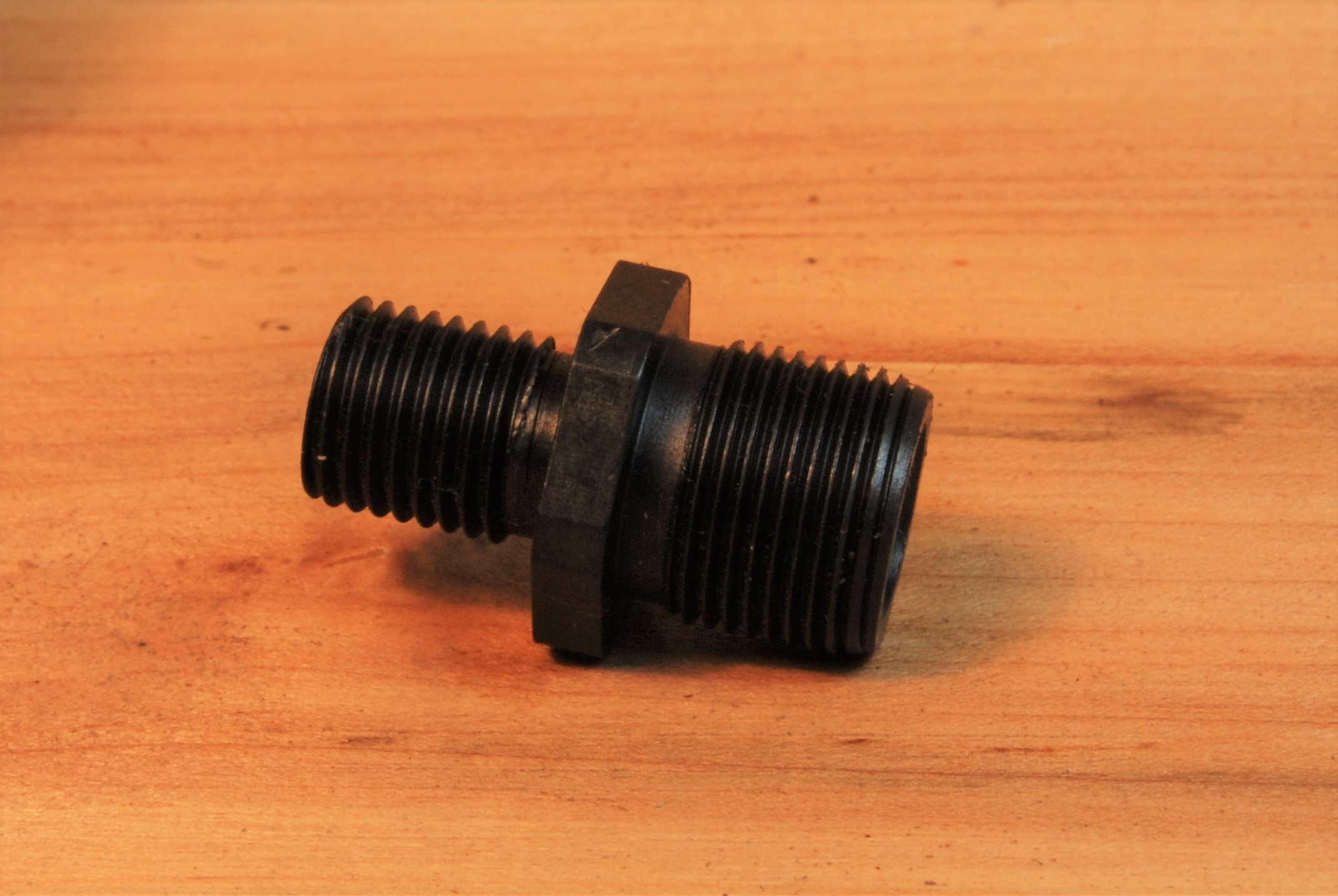 Male to Male Adapter, 3/8"-24 male to 1/2"-28 male muzzle thread adapter - SKU#054 - Image 4