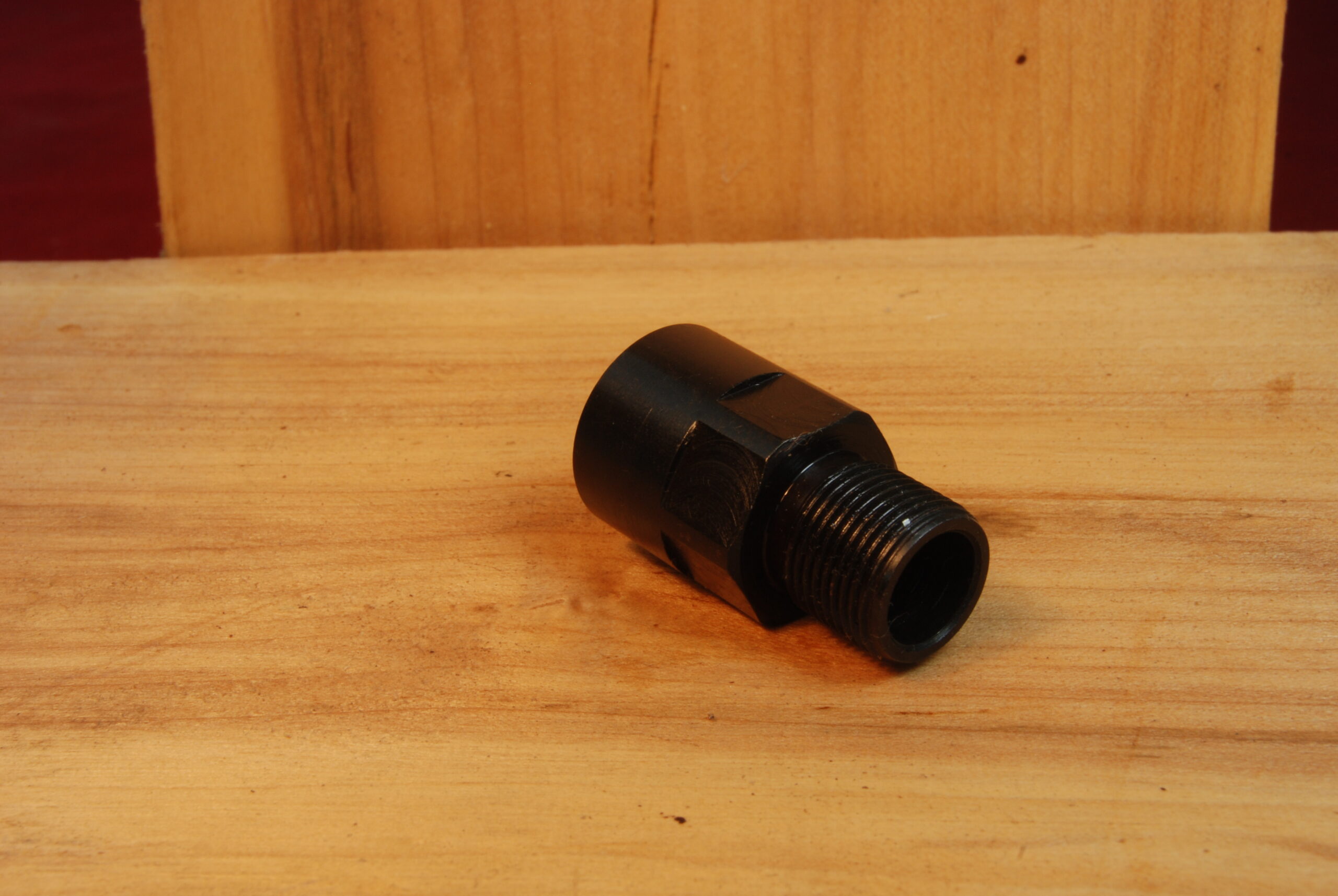 M15x1 RH to 1/2"-28 METRIC to U.S.- Barrel Adapter Thread Converter SKU#108