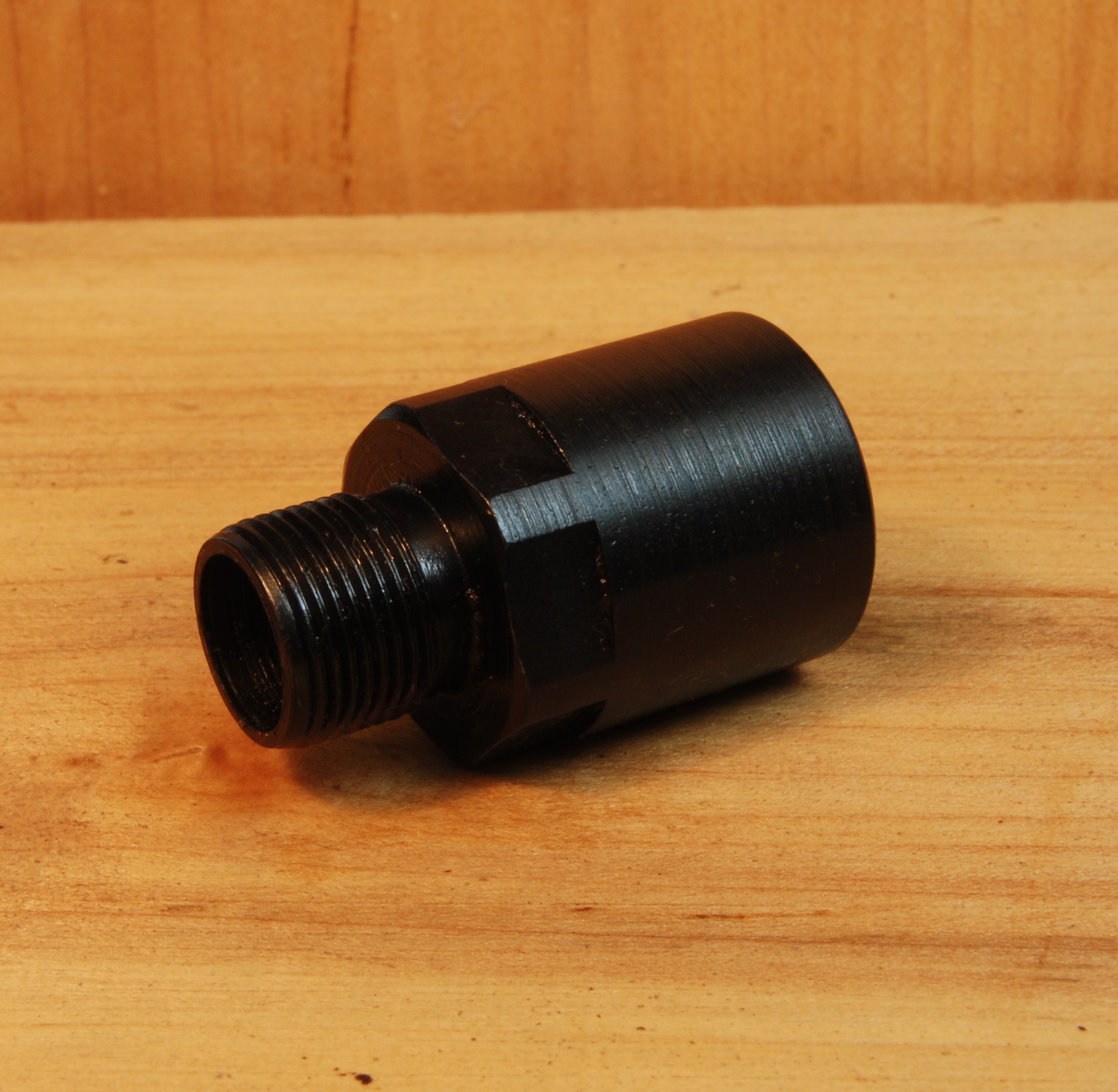 5/8"-24 (female) to 1/2"-28 (male) Thread Converter / Adapter - SKU#080
