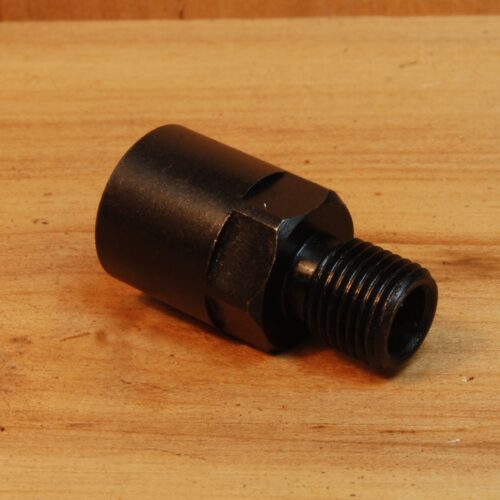 1/2"-28 TPI (female) to Metric M10 X 1.0 (male) Thread Converter - SKU#074