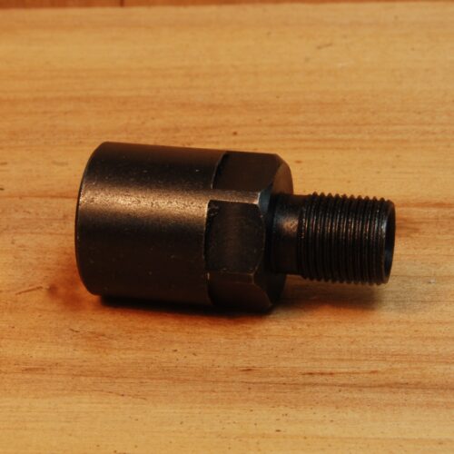 1/2" - 28  (female)  to  3/8"- 24  (male)  Barrel Adapter Thread Converter - SKU#077