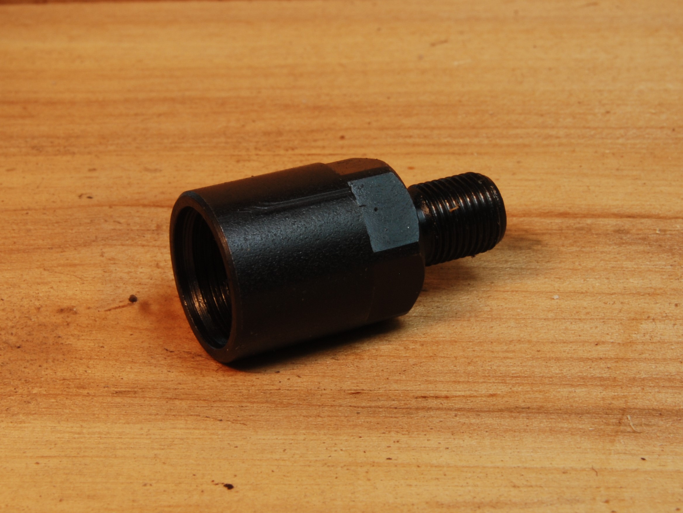 1/2"-28 TPI (female) to Metric M8 X .75 (male) Thread Converter - SKU#072 - Image 3