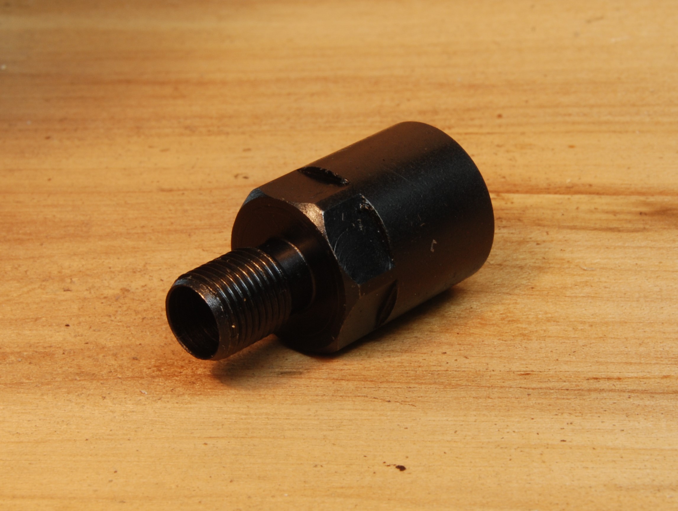 1/2"-28 TPI (female) to Metric M8 X .75 (male) Thread Converter - SKU#072 - Image 7