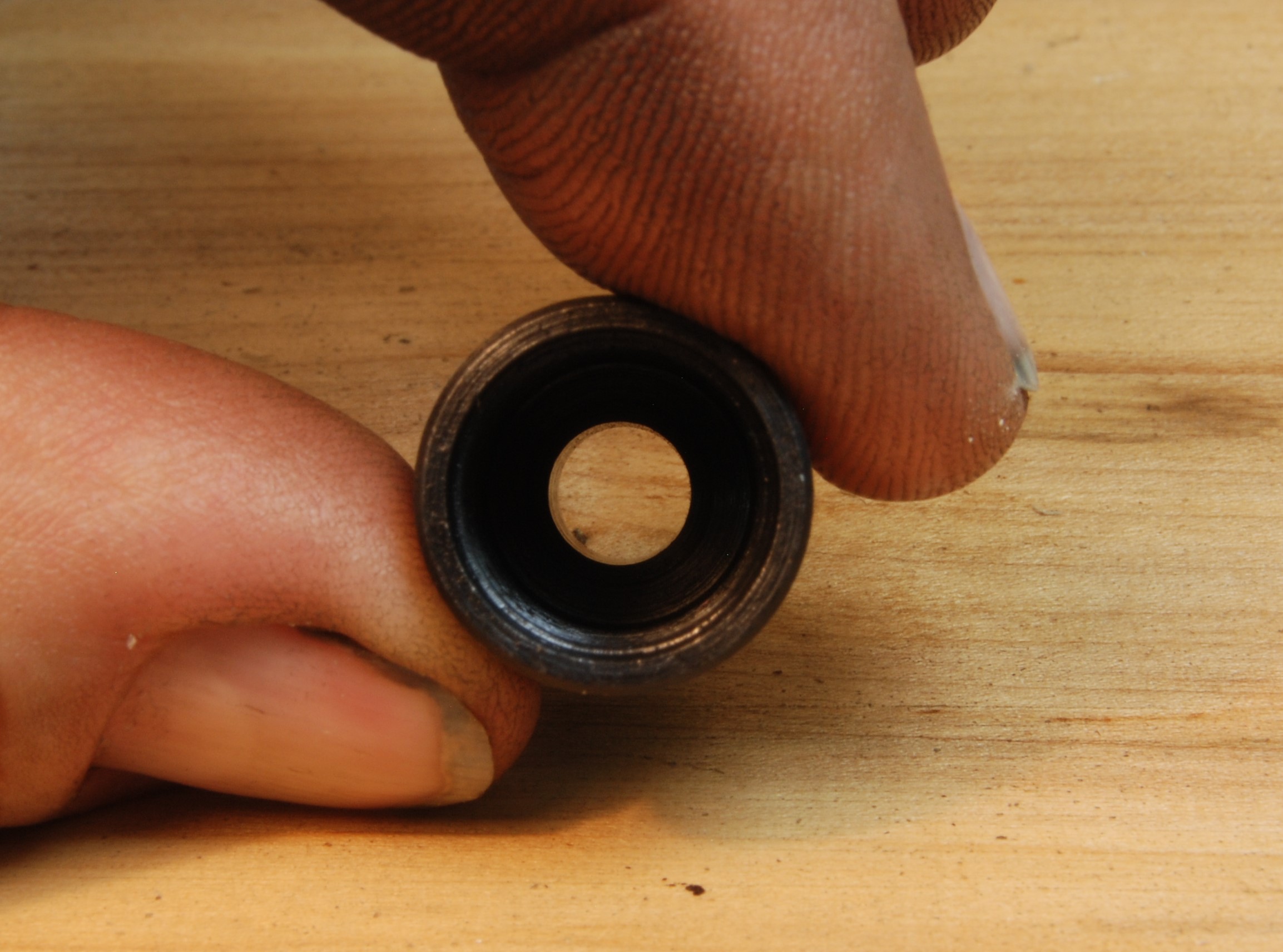 1/2" - 28 (female) to 3/8"- 24 (male) Barrel Adapter Thread Converter - SKU#077 - Image 3