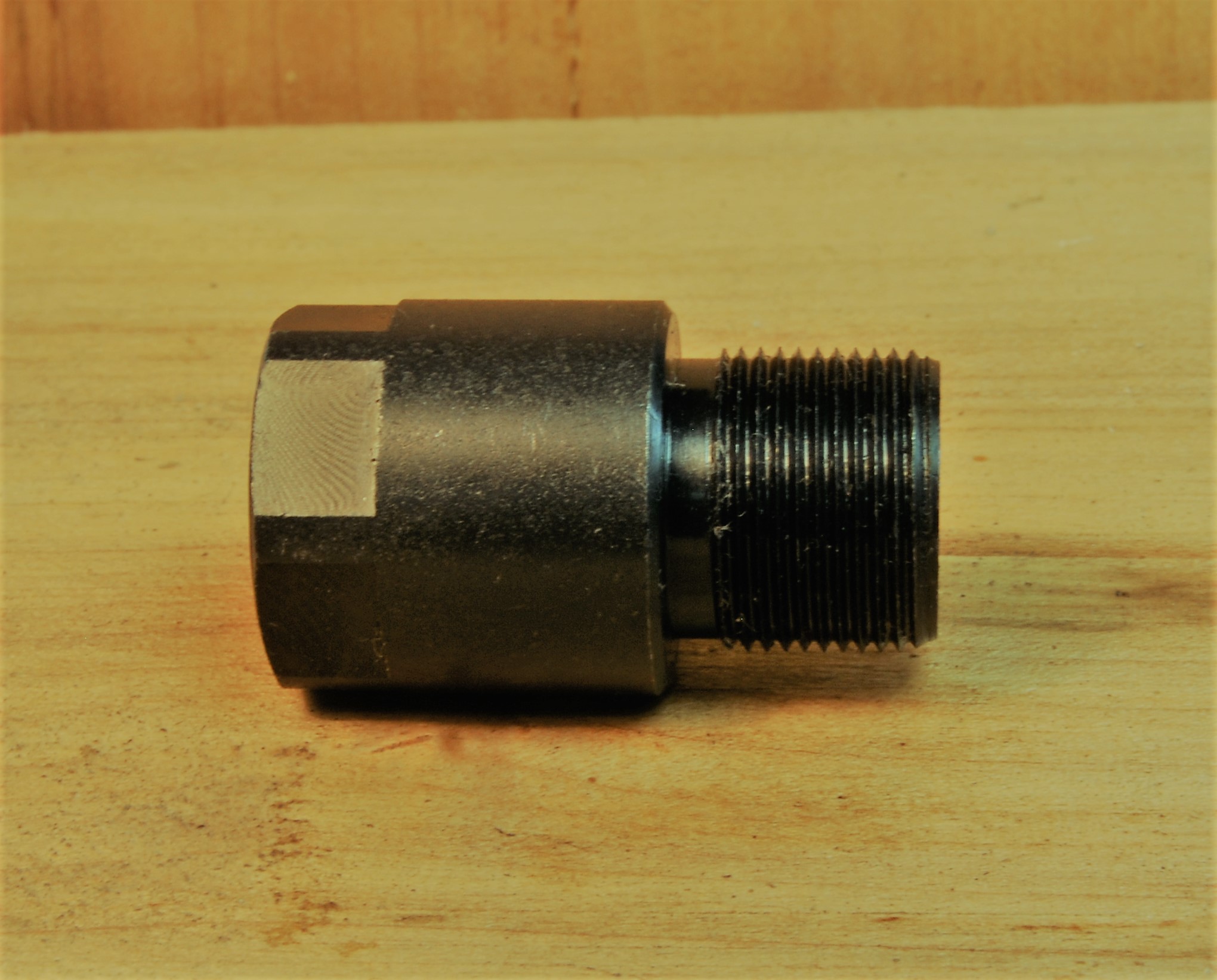 14 mm x 1 LH (female) to 1/2"-28 (male) Barrel Adapter Thread Converter - SKU#140