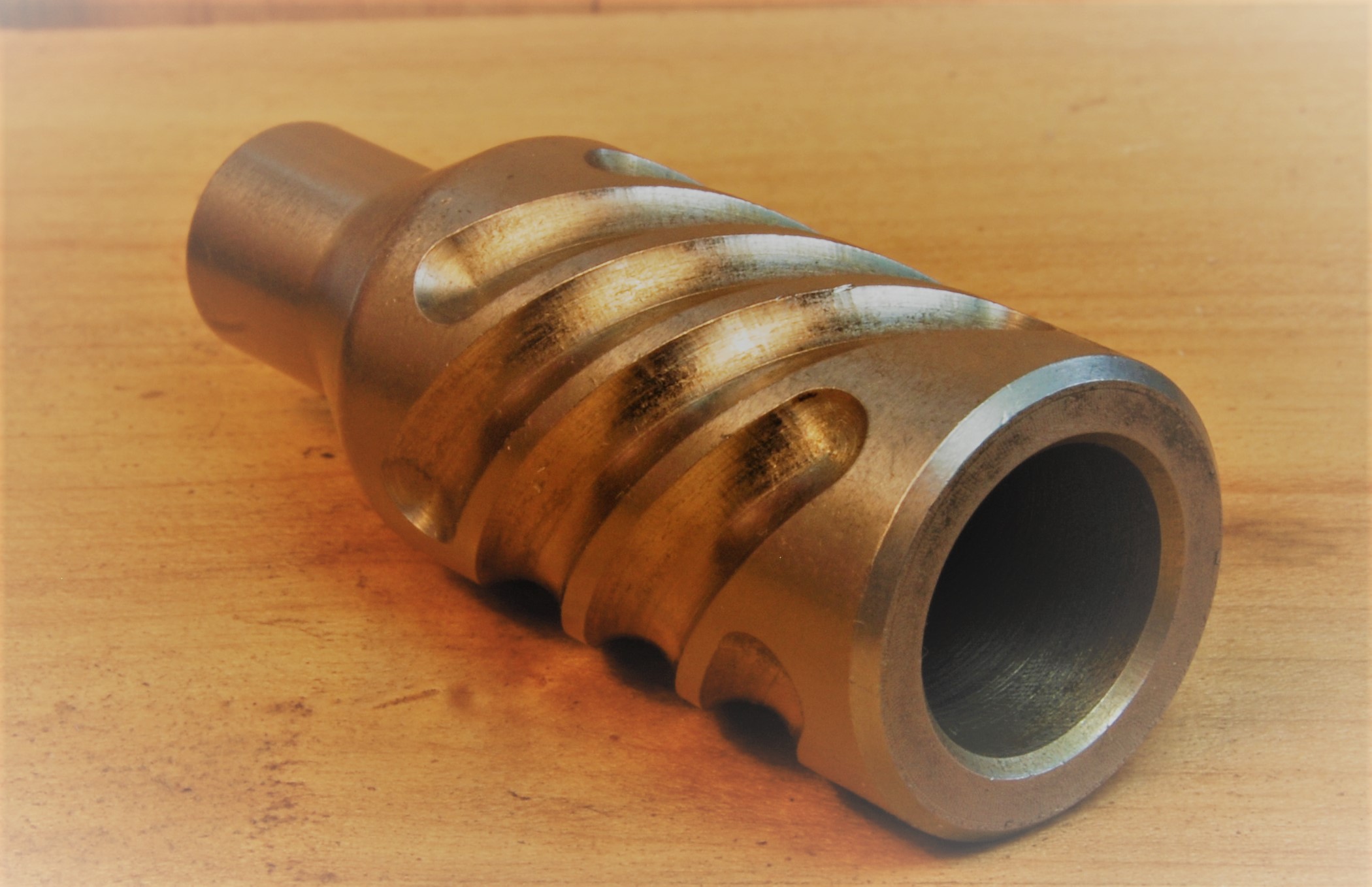 Tactical Bolt Handle, "Helical" Design - STAINLESS STEEL - SKU#001
