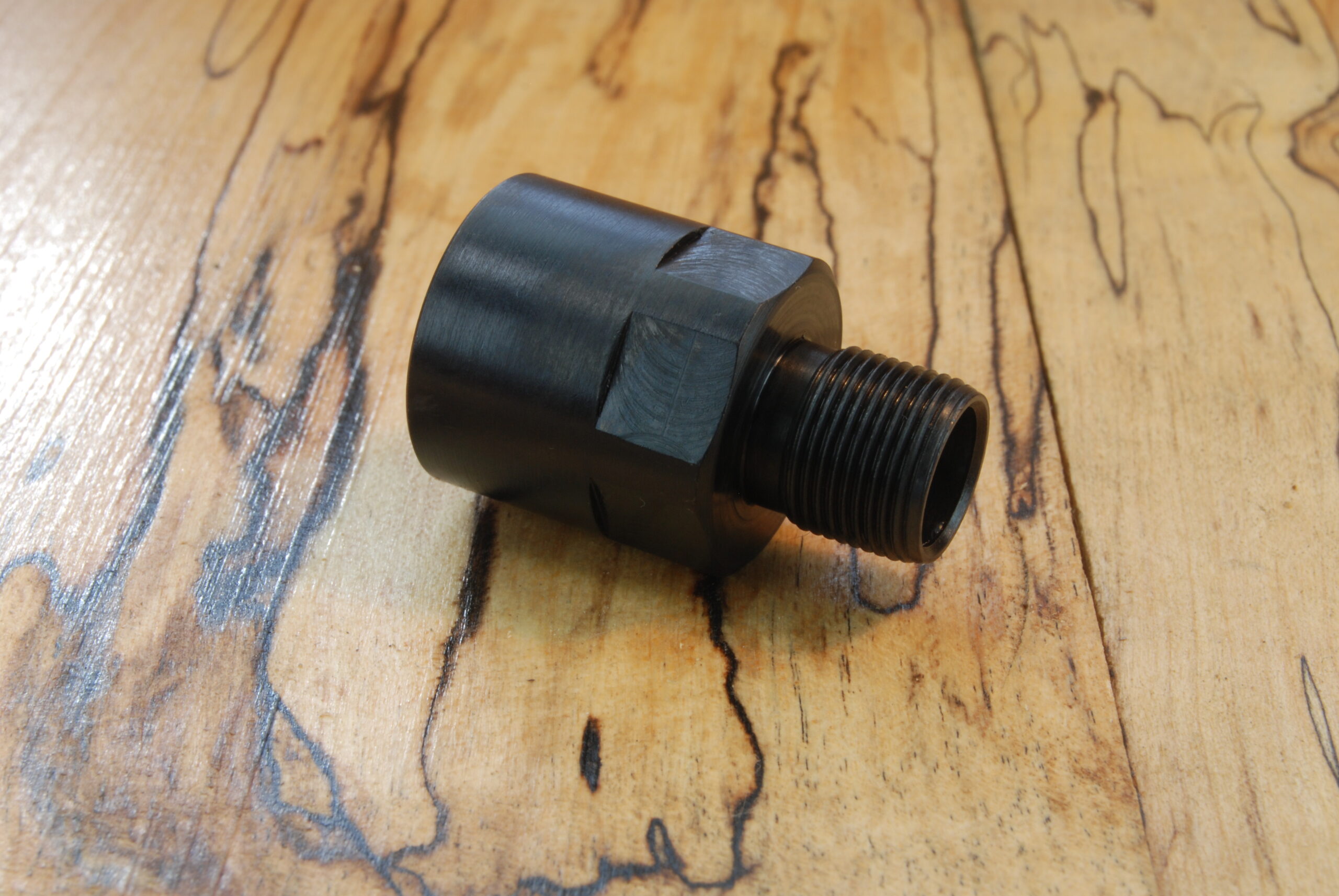 M18 x 1 RH (female) to U.S. 1/2" x 28 (male) Barrel Adapter Thread Converter - SKU#085 - Image 4