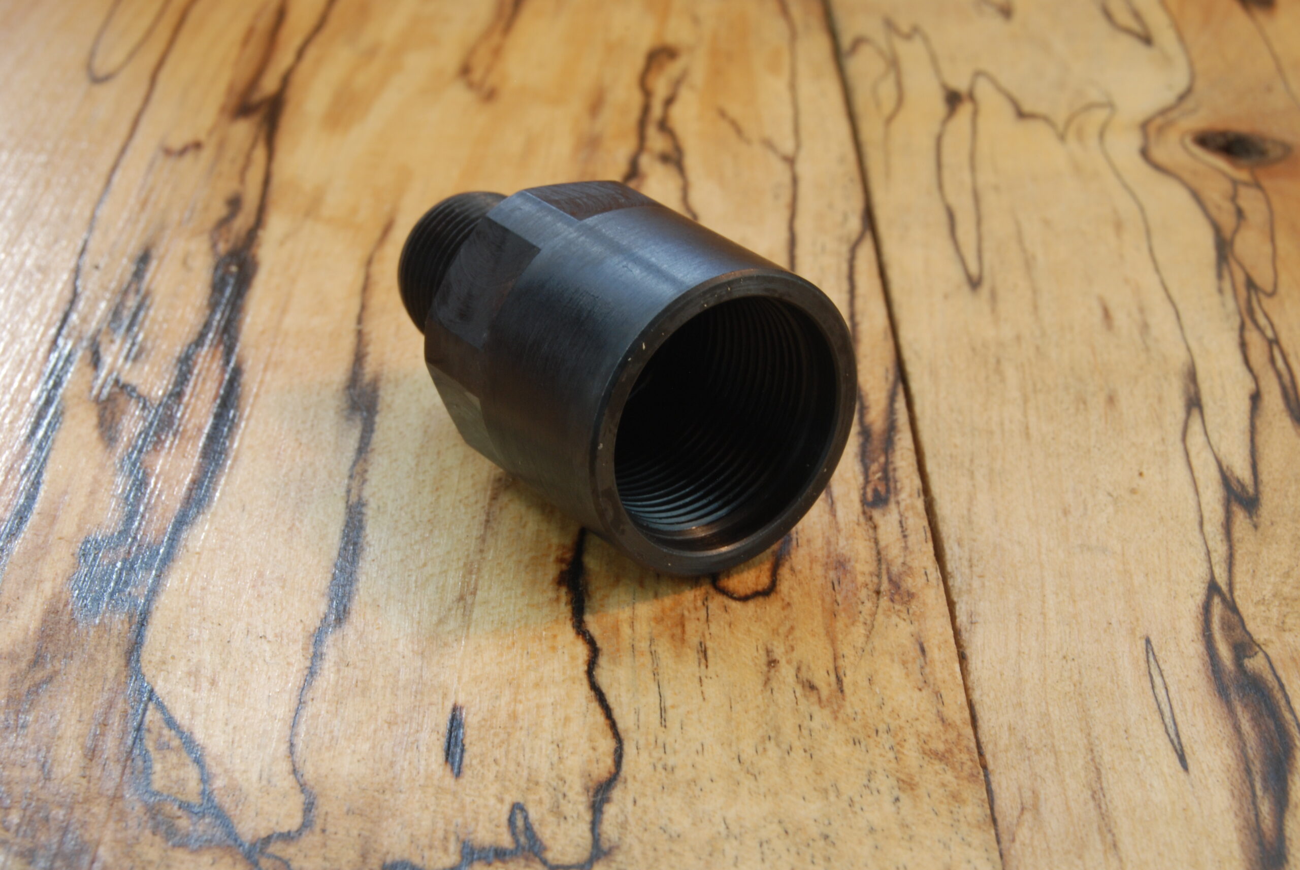 M18 x 1 RH (female) to U.S. 1/2" x 28 (male) Barrel Adapter Thread Converter - SKU#085 - Image 2