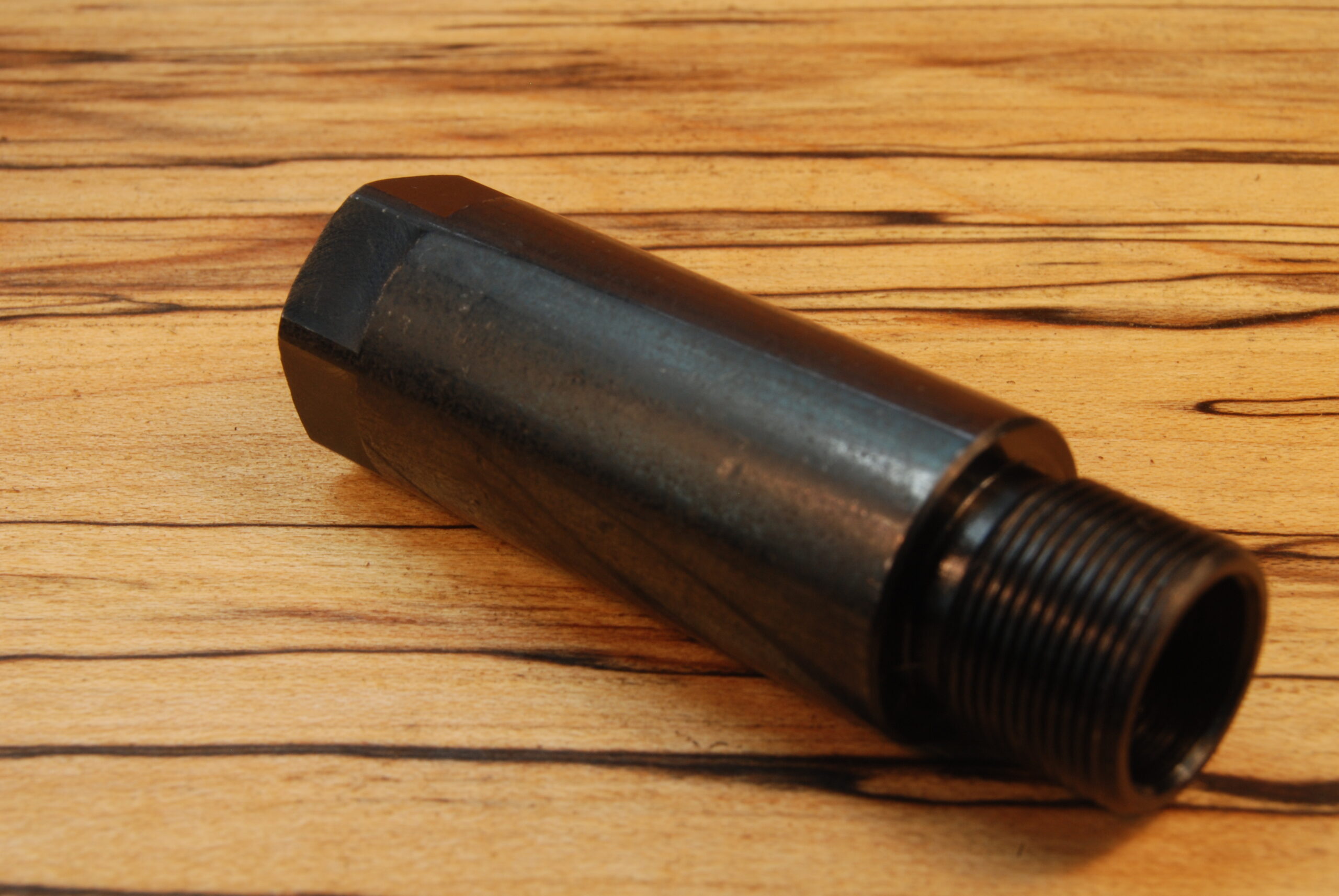 1/2-36 TPI to 1/2-28 TPI 1-1/2" Long Barrel EXTENSION, Threaded Adapter - SKU#109