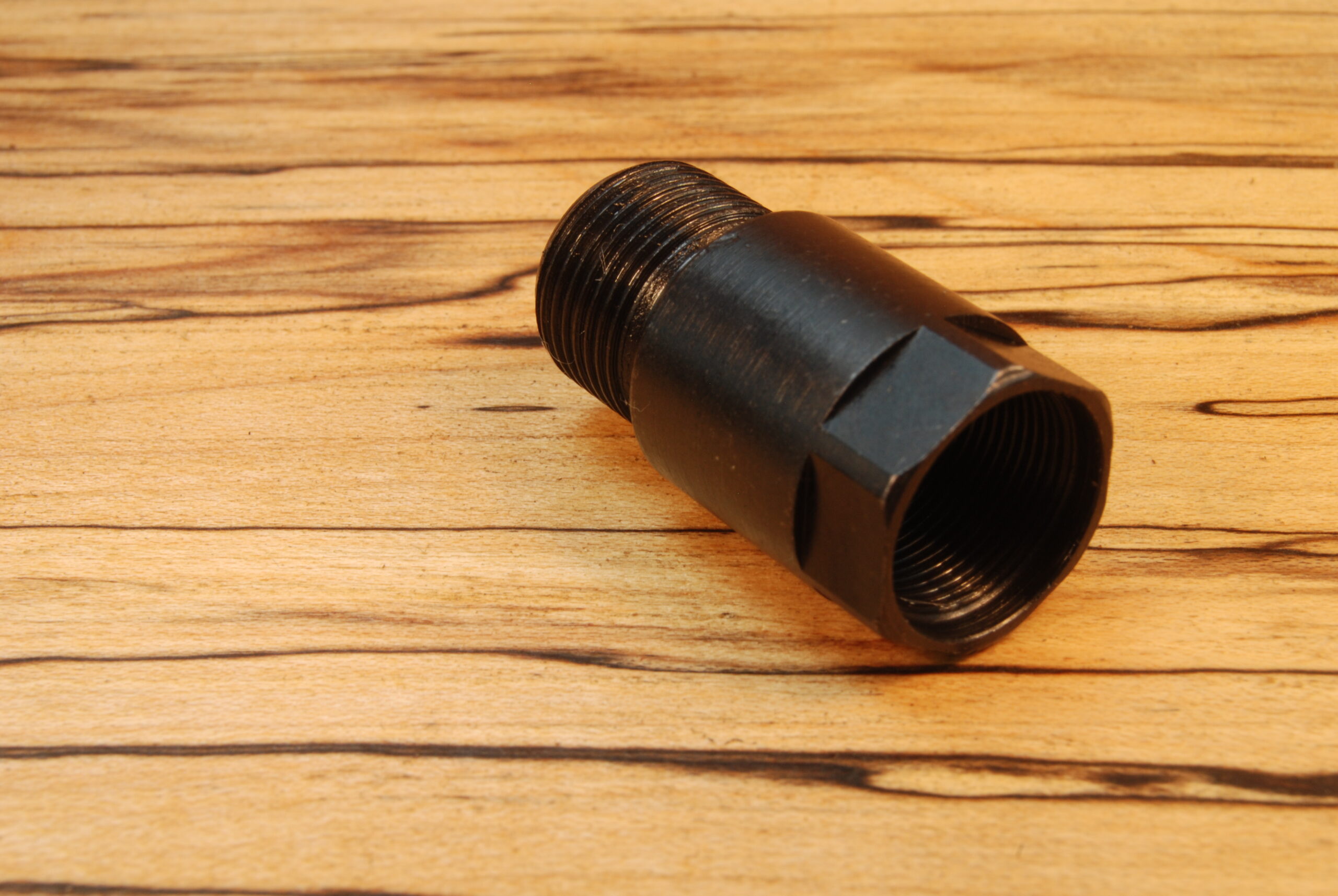 U.S. to METRIC- Barrel Adapter Thread Converter U.S. 1/2" x 36 (female) to M13.5 x 1 LH (male) - SKU#087 - Image 3