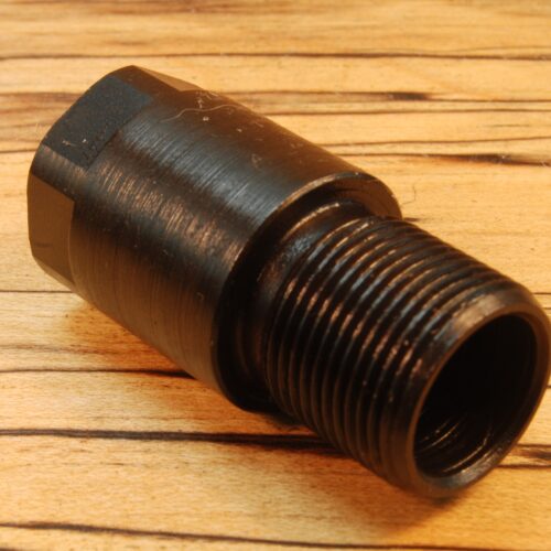 9/16"-24 LH (LEFT Hand female) to 5/8"-24 (male) Thread Converter - SKU#089