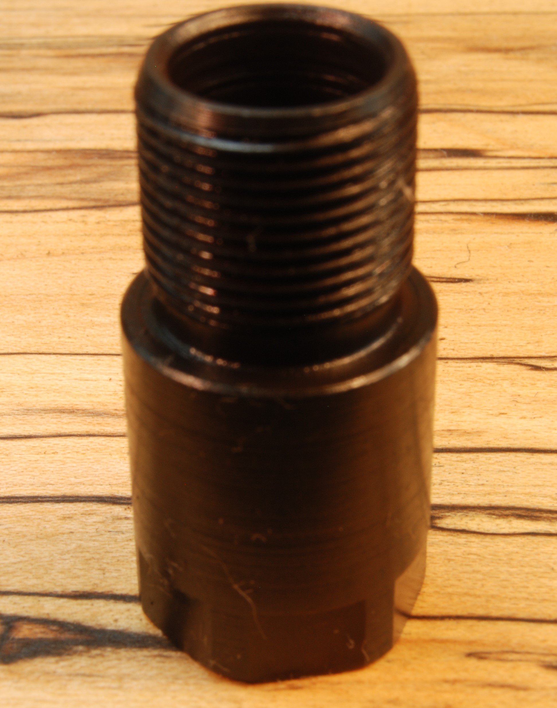 5/8"-18 (female) to 11/16"-24 (male) Thread Converter -375 Ruger Guide Gun SKU#180