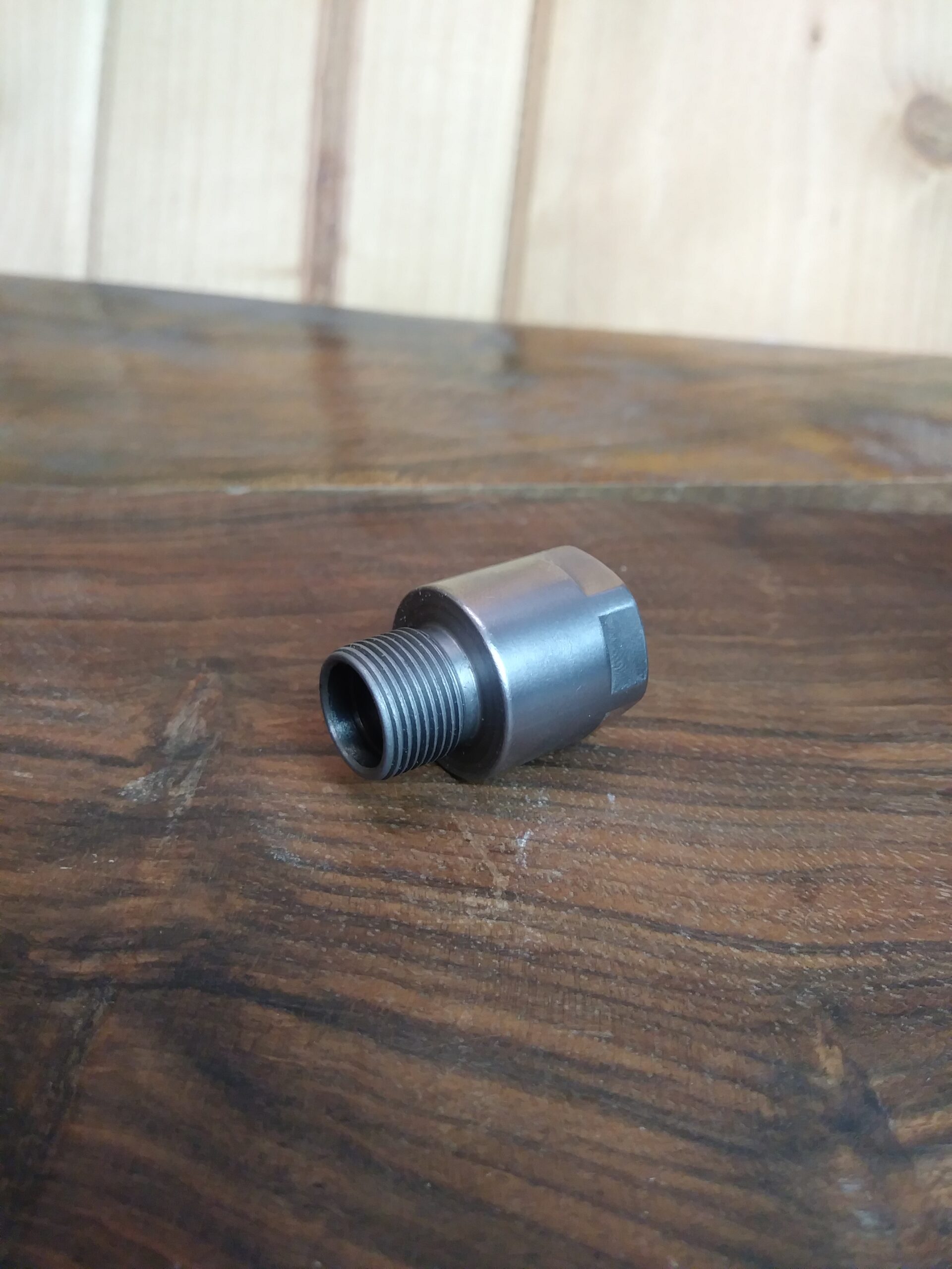 STAINLESS STEEL Barrel EXTENSION, Threaded Adapter 1/2-28 TPI to 1/2-28 TPI , Length(3/4") SKU#038-SS - Image 2