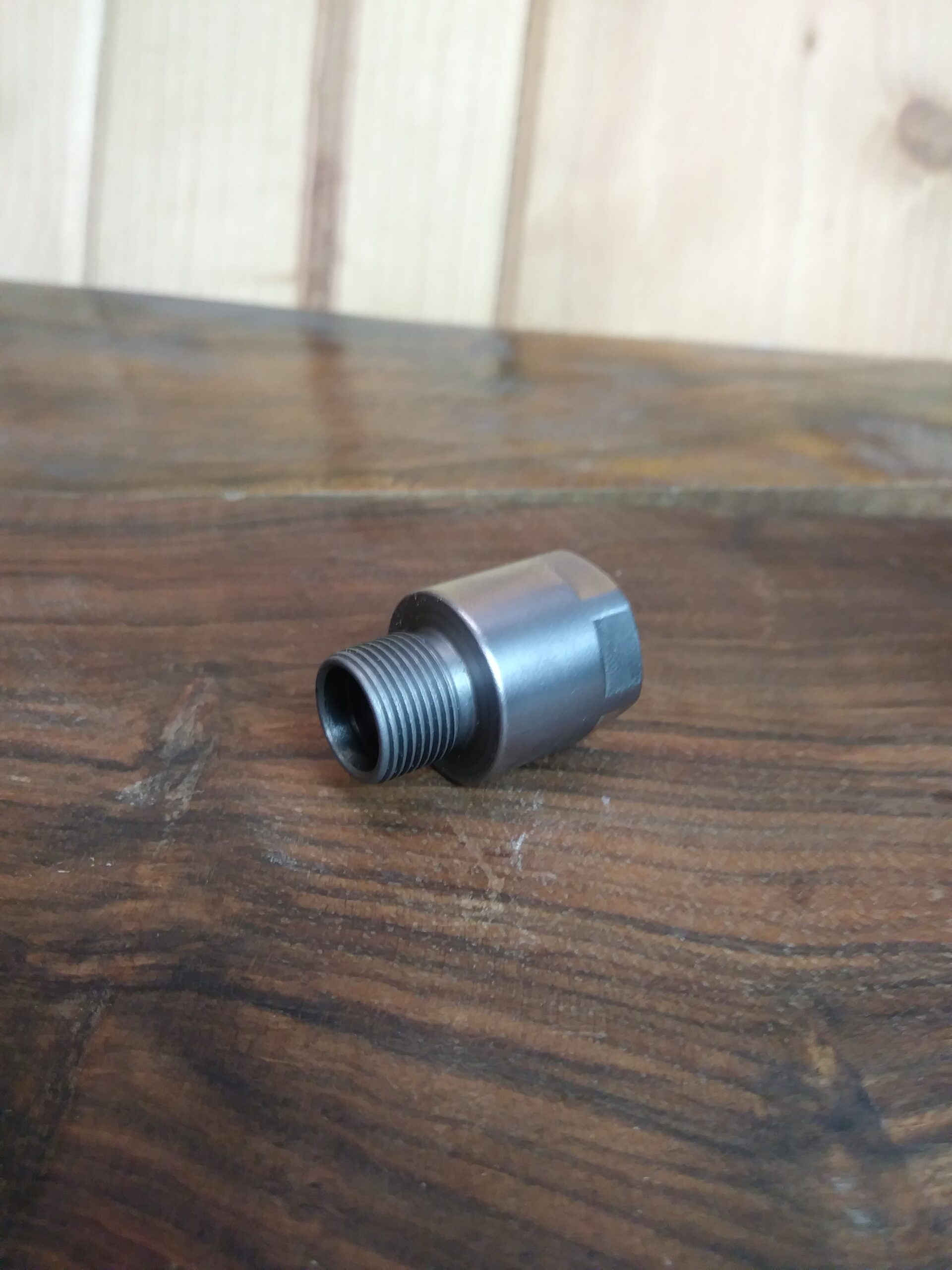 STAINLESS STEEL Barrel EXTENSION, Threaded Adapter 1/2-28 TPI to 1/2-28 TPI , Length(3/4") SKU#038-SS - Image 3