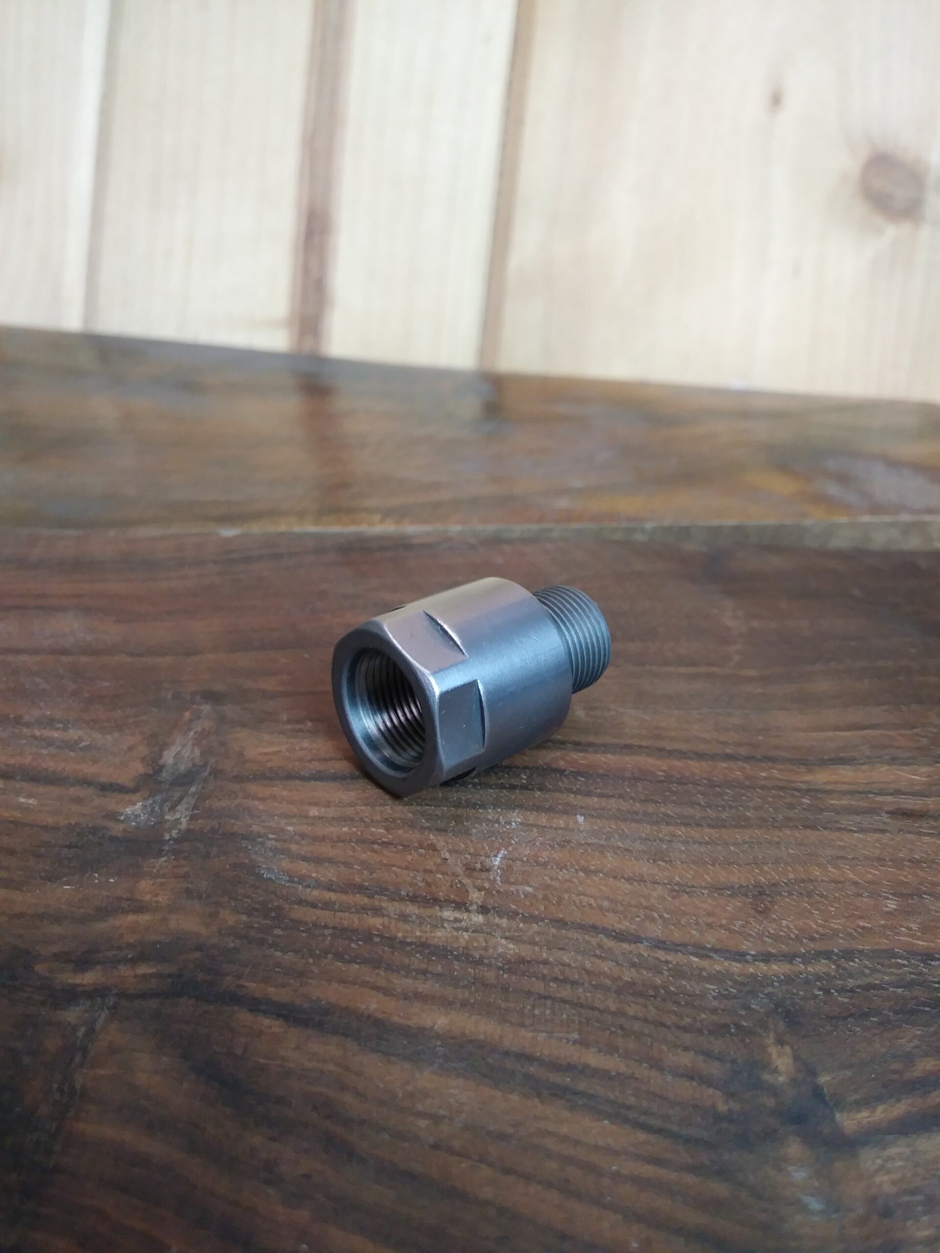 STAINLESS STEEL Barrel EXTENSION, Threaded Adapter 1/2-28 TPI to 1/2-28 TPI , Length(3/4") SKU#038-SS - Image 4
