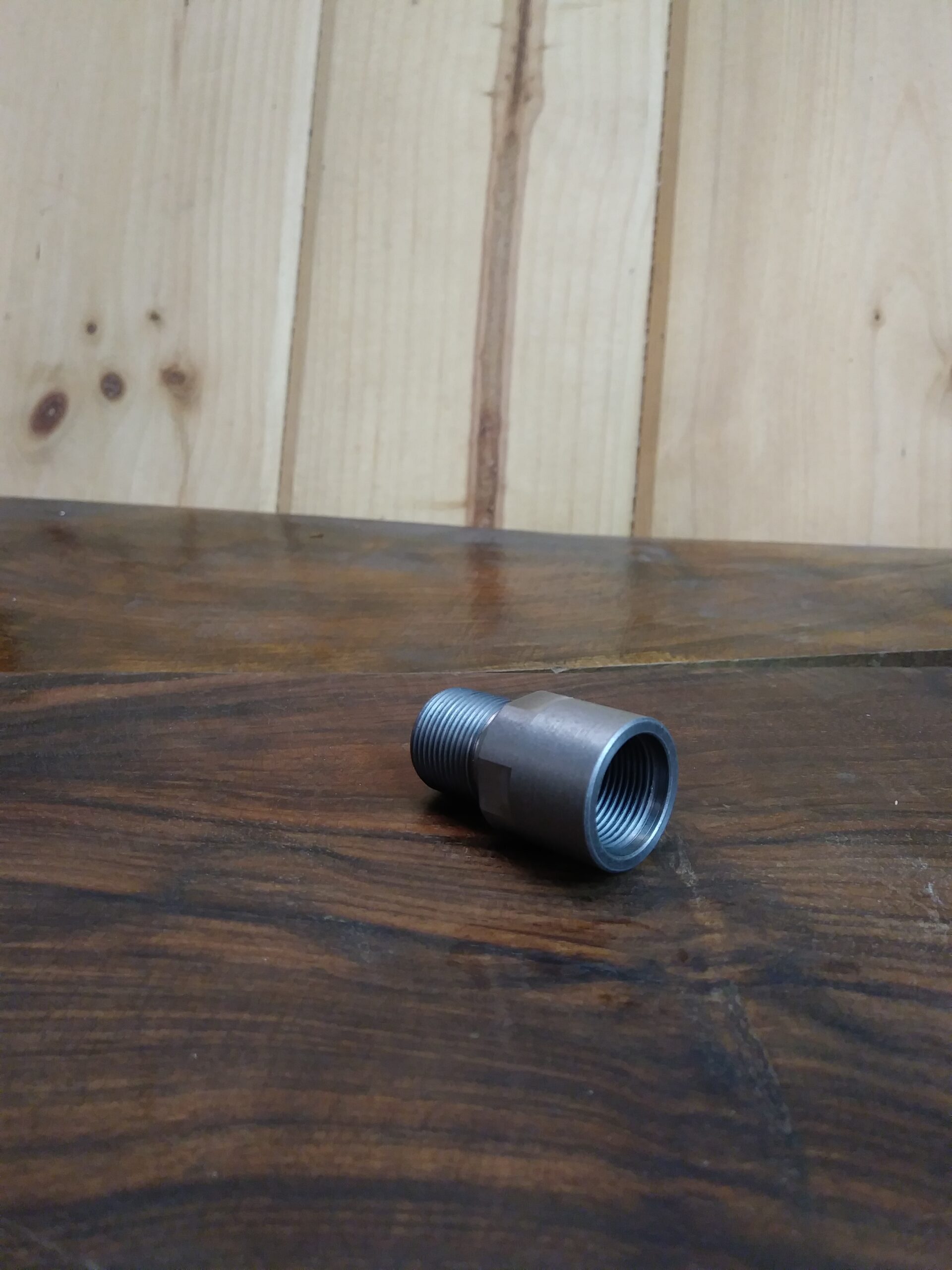 STAINLESS STEEL, 5/8"-24 TPI to 5/8"-24 TPI -Barrel EXTENSION,Threaded Adapter .7 (3/4") Length - SKU#055-ss - Image 2