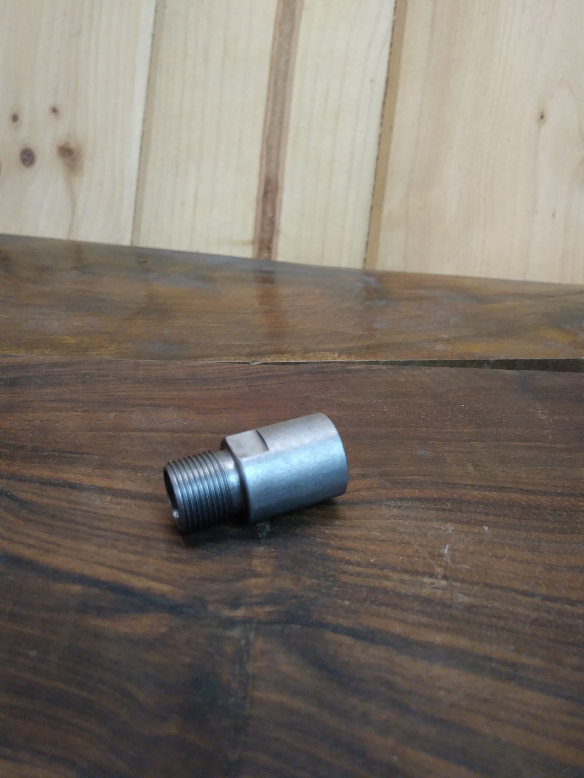 STAINLESS STEEL Thread Converter, 1/2"-36TPI (female) to 1/2"-28 TPI (male) - SKU#063-SS