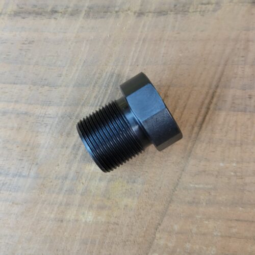 M13 x 1 RH (female) to 5/8"-24 (male) Thread Converter-Blued Steel - SKU#076