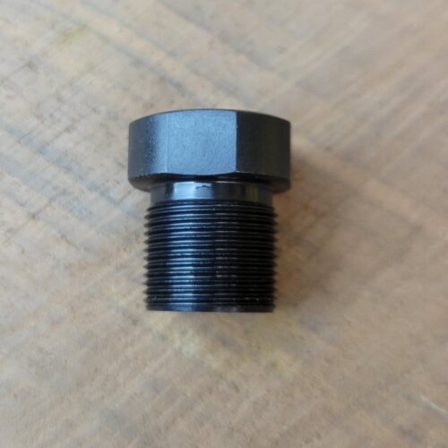 9/16"-24 TPI (female) to 3/4"-24 TPI (male) Thread Converter-Blued Steel - SKU#246