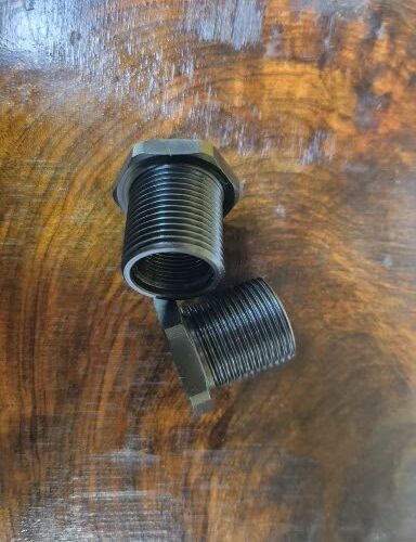 11/16 -24 (female) to 1"-14 - 50 BMG (male) Thread Converter-Blued Steel - Works for most 50 BMG Muzzle Devices - SKU#018
