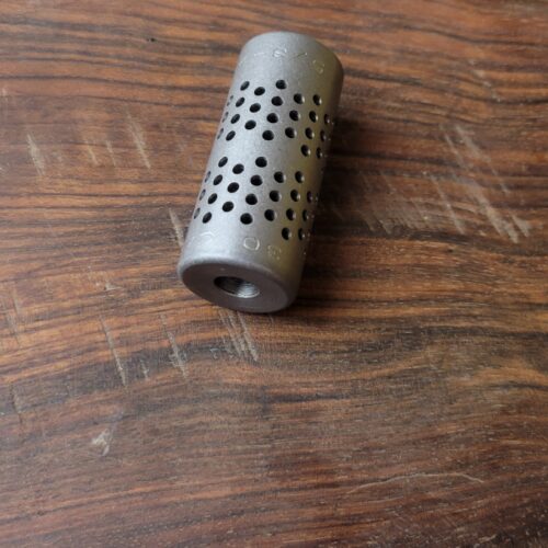 30 Cal. 5/8"-24 Stainless Muzzle Brake-.910" OD - SKU#7470